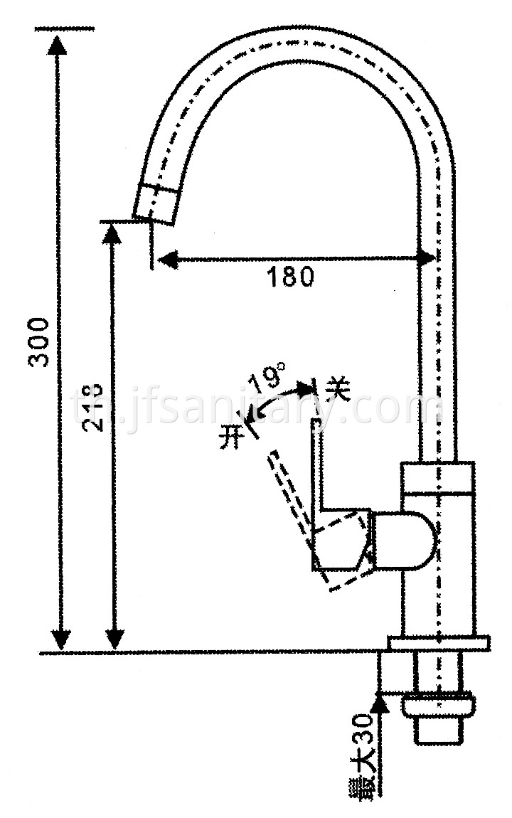 Size Of Modern Kitchen Sink Tap With High Popularity